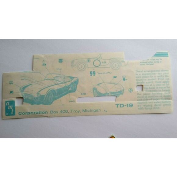 Big Lot Of Vintage Model Kit Decals Hot Rods Monster Cars AMT Hawk Revel 1960s - Picture 8 of 8